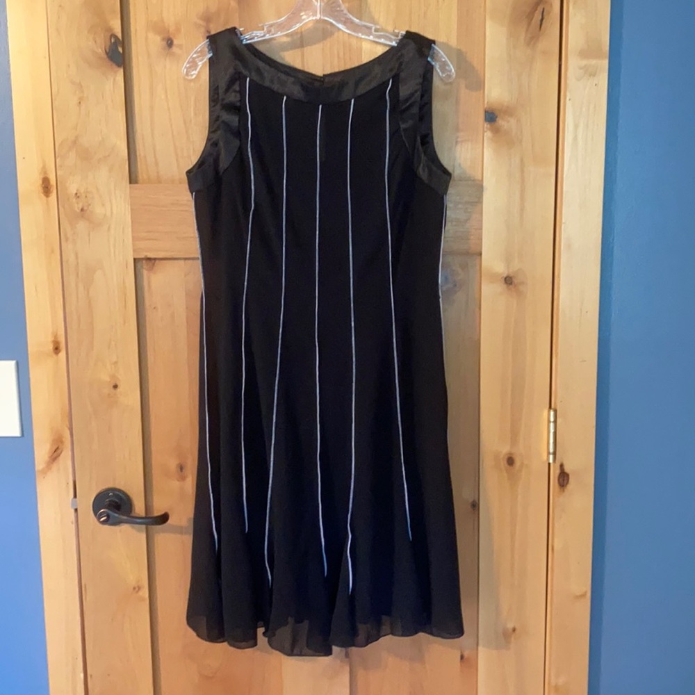 Sheer black dress w/slip